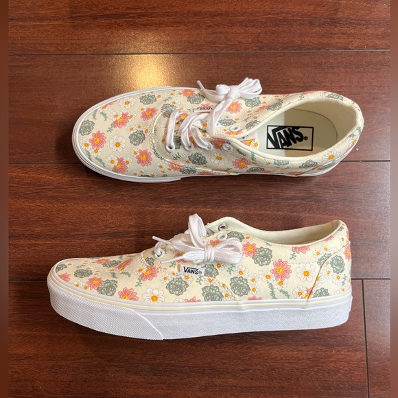 Vans Doheny Desert Floral Marshmallow Womans 10 Tan Sneaker Low Top New In Box - Picture 10 of 16
